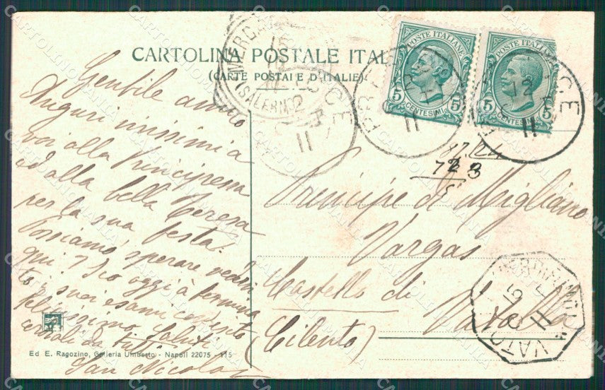 Napoli città Garibaldi cartolina XB3625 – retro
