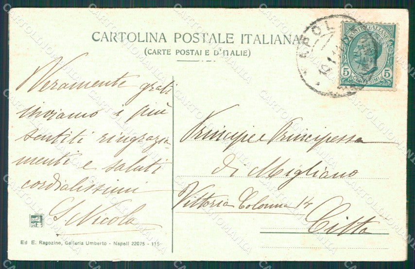 Napoli città Garibaldi cartolina XB3626 – retro