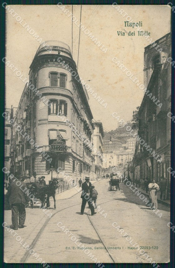 Napoli città PIEGHINA cartolina XB3630 – fronte