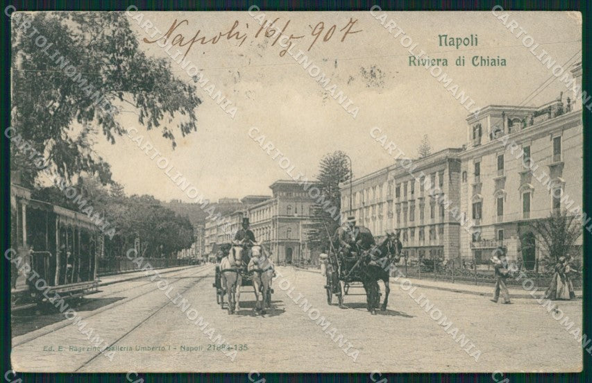 Napoli città Tram cartolina XB3631 – fronte