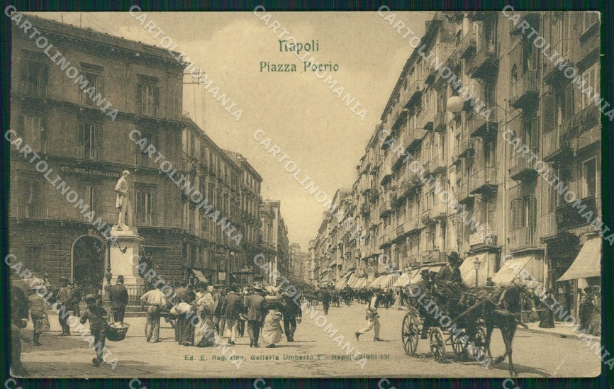 Napoli città PIEGHINA cartolina XB3633 – fronte