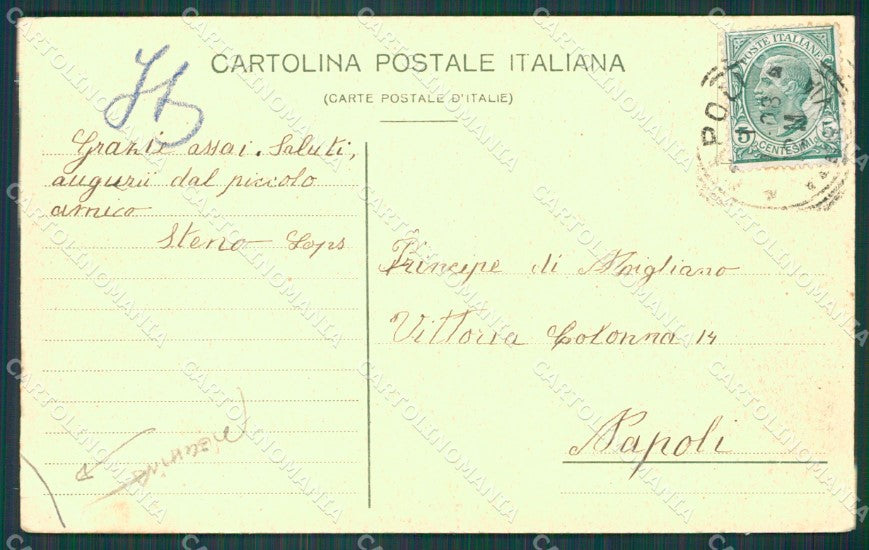 Napoli città PIEGHINA cartolina XB3633 – retro