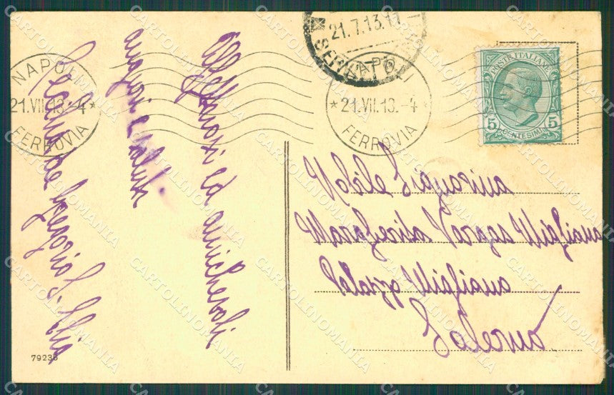 Napoli città cartolina XB3639 – retro