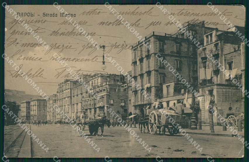 Napoli città PIEGHINA cartolina XB3642 – fronte