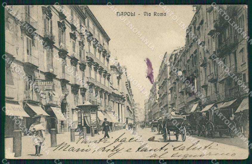 Napoli città MACCHIE ABRASA cartolina XB3643 – fronte