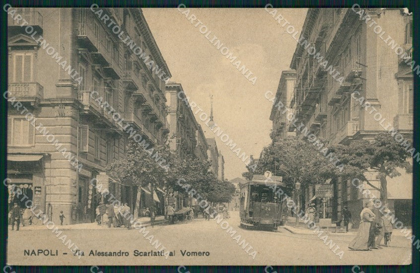 Napoli città Tram cartolina XB3647 – fronte