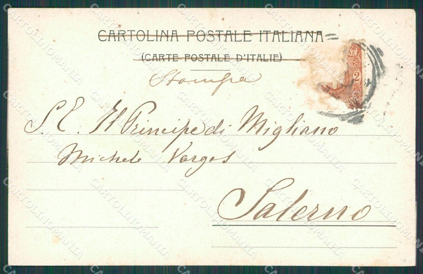 Napoli città Costumi Di Giacomo cartolina XB3652 – retro