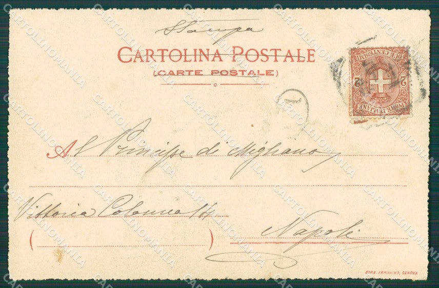 Napoli città Costumi Ragozino cartolina XB3713 – retro
