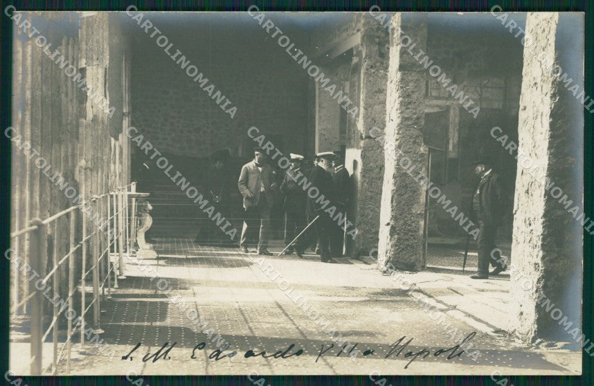 Napoli città Reali Edoardo VII English Royalty NPG foto cartolina XB3716 – fronte