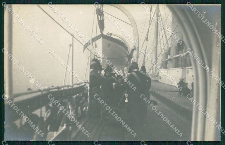Napoli città Savoia Regia Nave Trinacria foto cartolina XB3722 – fronte