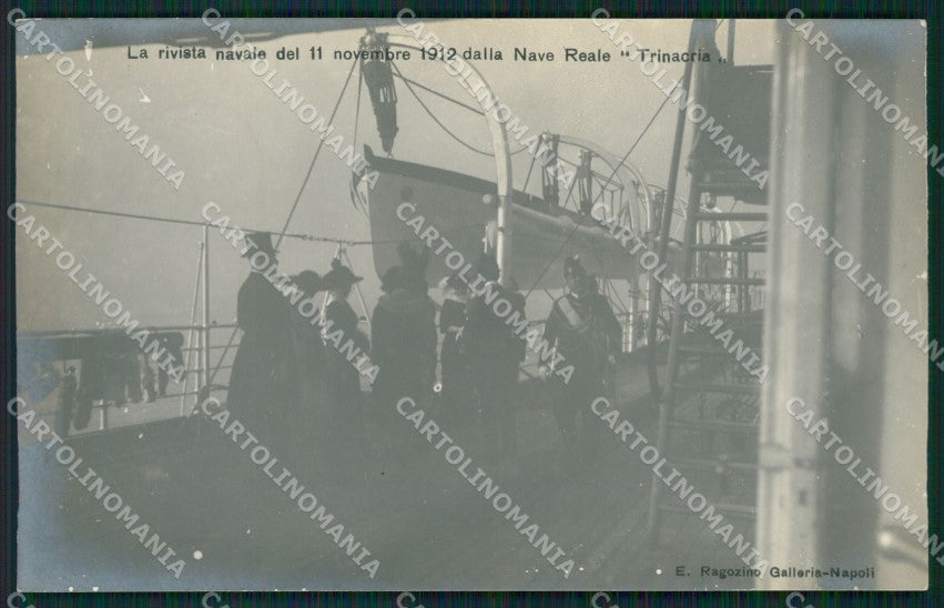 Napoli città Savoia Regia Nave Trinacria foto cartolina XB3727 – fronte