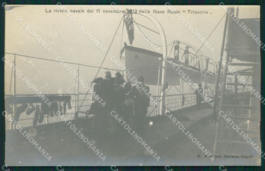 Napoli città Savoia Regia Nave Trinacria foto cartolina XB3728 – fronte