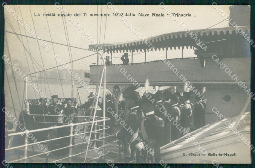 Napoli città Regia Nave Trinacria foto cartolina XB3730 – fronte