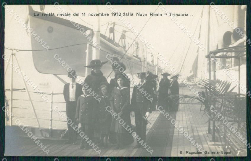 Napoli città Savoia Regia Nave Trinacria foto cartolina XB3731 – fronte