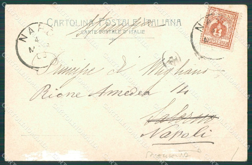 Agrigento Naro PIEGHINA cartolina XB3752 – retro
