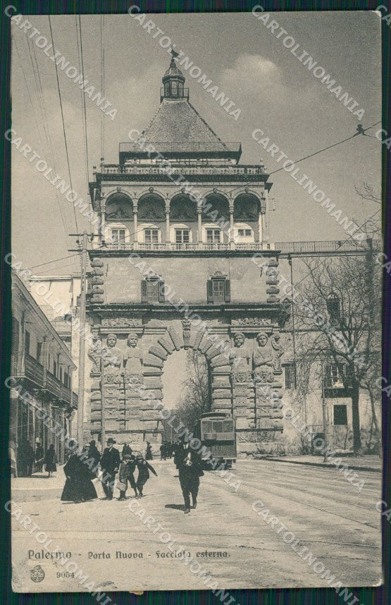 Palermo città Tram cartolina XB3786 – fronte