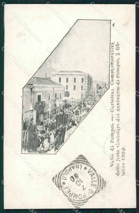 Napoli Valle di Pompei Processione cartolina XB3789 – fronte