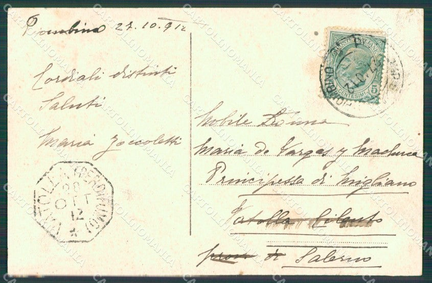 Livorno Piombino cartolina XB3817 – retro