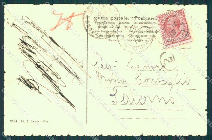 Pisa città cartolina XB3819 – retro