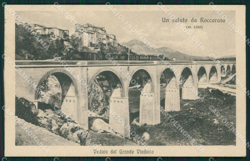L'Aquila Roccaraso Treno cartolina XB3863 – fronte