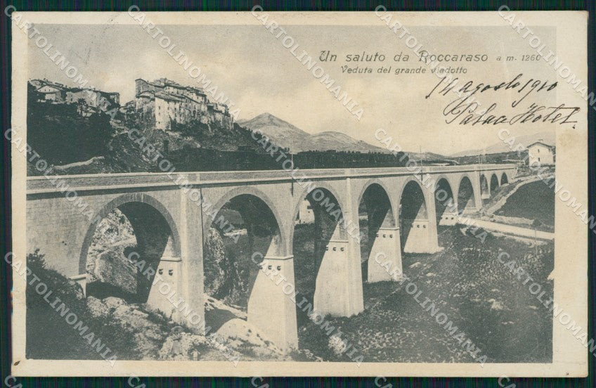 L'Aquila Roccaraso Treno cartolina XB3864 – fronte
