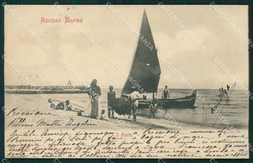 Rimini Riccione cartolina XB3870 – fronte