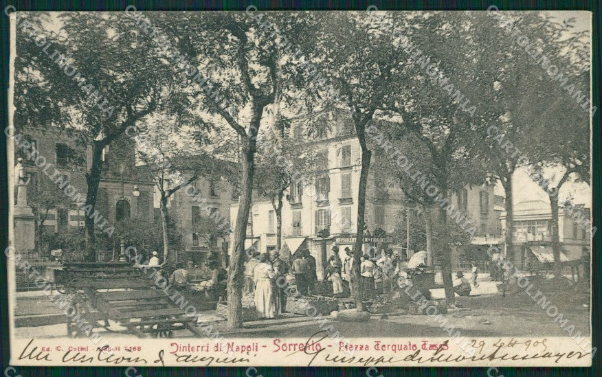 Napoli Sorrento Mercato STRAPPO cartolina XB3919 – fronte