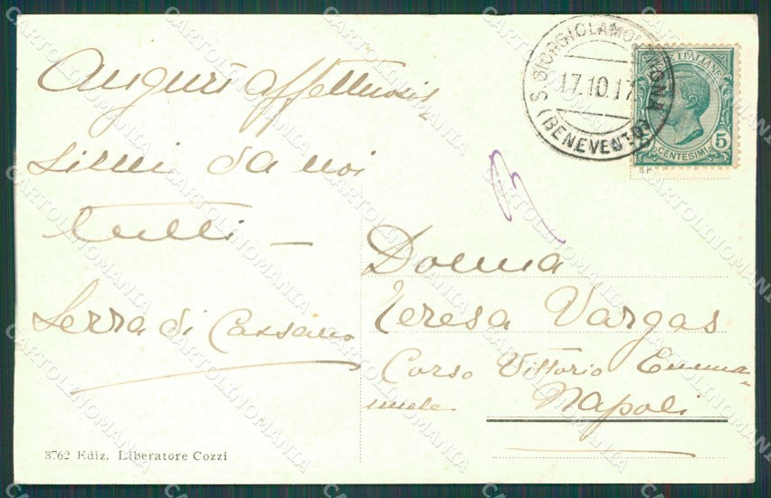 Benevento San Giorgio del Sannio la Montagna cartolina XB3928 – retro