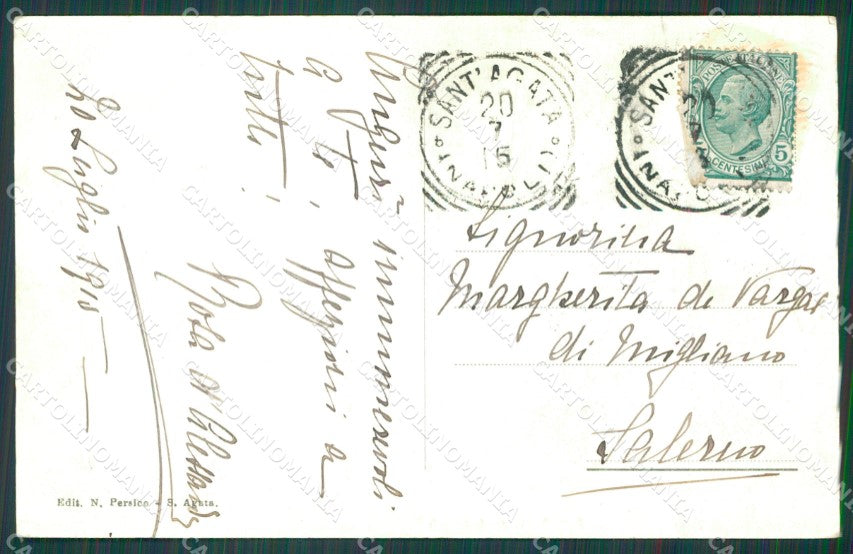 Napoli Massa Lubrense San'Agata sui Due Golfi cartolina XB3943 – retro