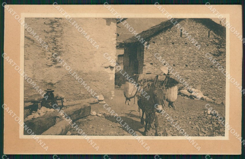 Bari Bitonto Santo Spirito Annullo Alpi Costumi PIEGA cartolina XB3955 – fronte