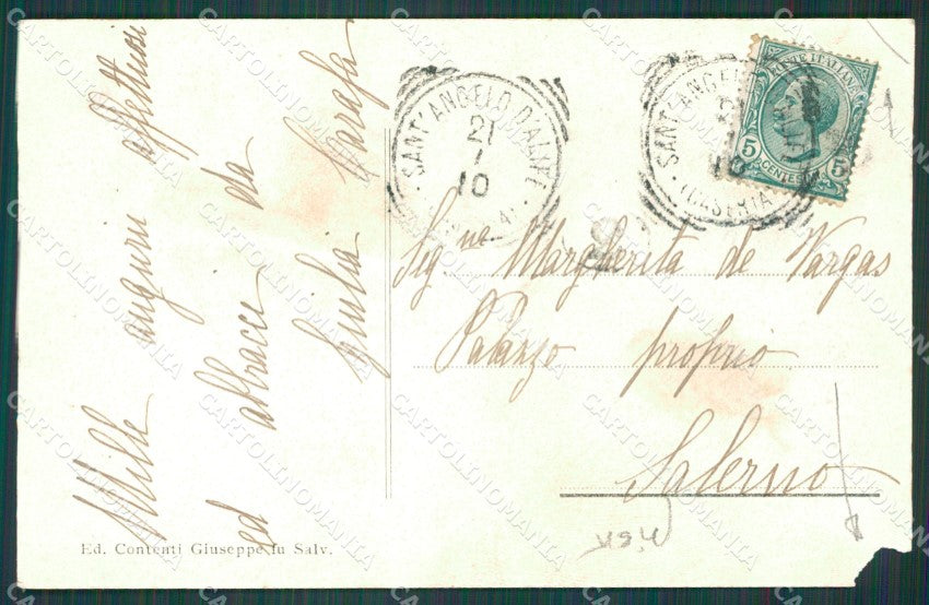 Caserta Sant'Angelo d'Alife PIEGHE cartolina XB3984 – retro