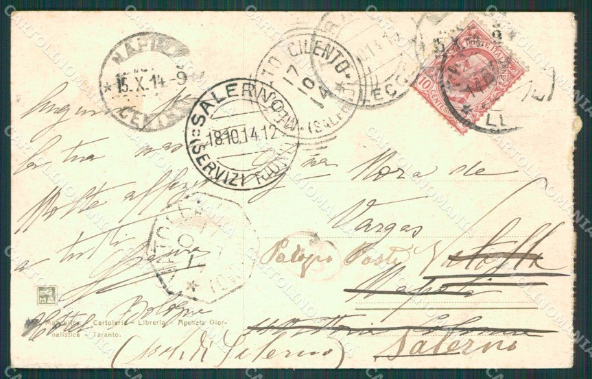 Taranto città cartolina XB3989 – retro