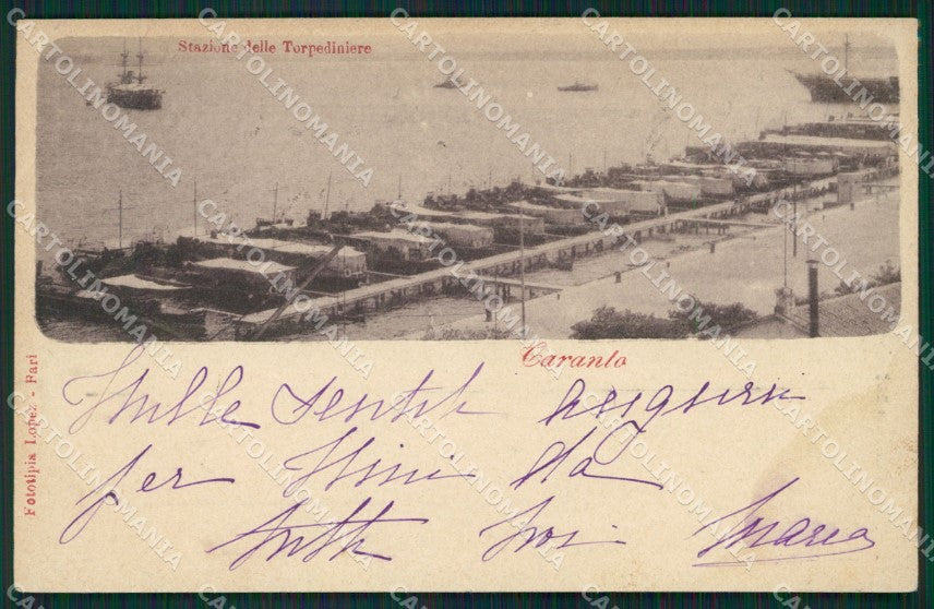 Taranto città Lopez cartolina XB3991 – fronte