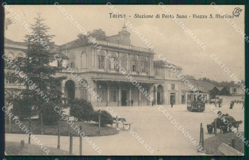 Torino città Stazione cartolina XB4014 – fronte