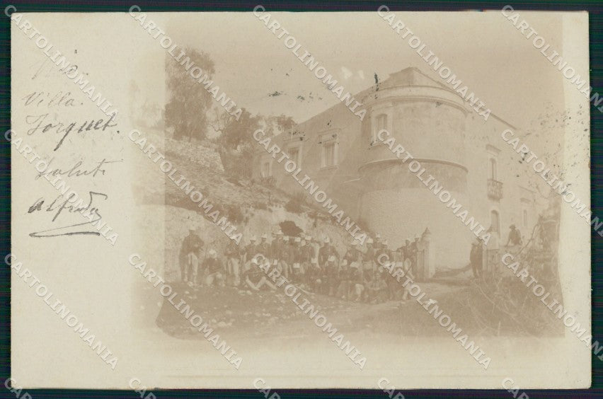 Foggia Vico Garganico Militari foto cartolina XB4051 – fronte