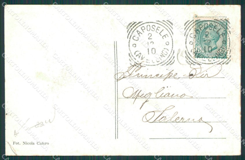 Avellino Sorgente Sele Acquedotto Pugliese PIEGA cartolina XB4068 – retro