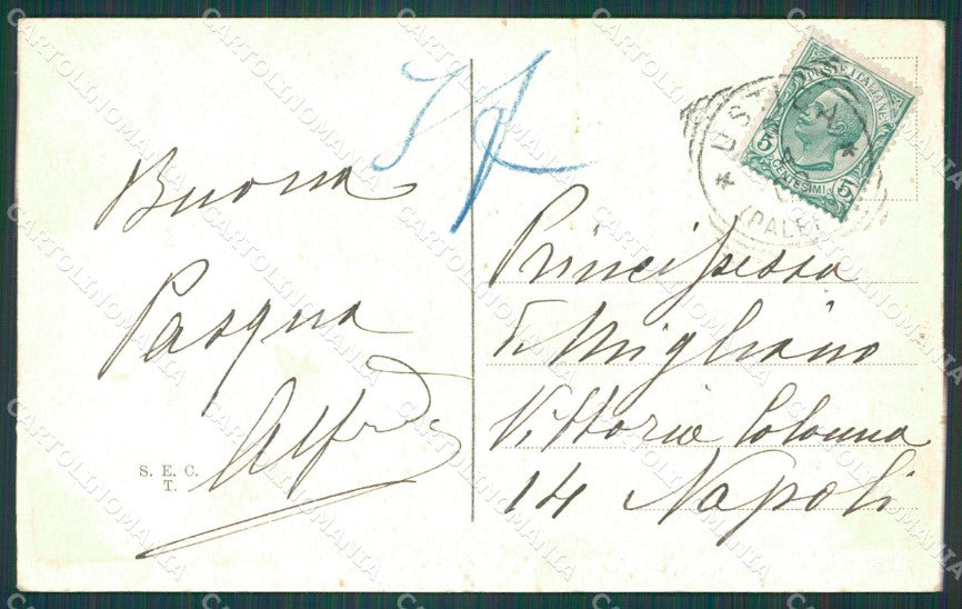 Palermo Ustica cartolina XB4072 – retro