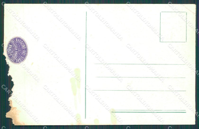 Messina Città ABRASA PIEGA cartolina XB4093 – retro
