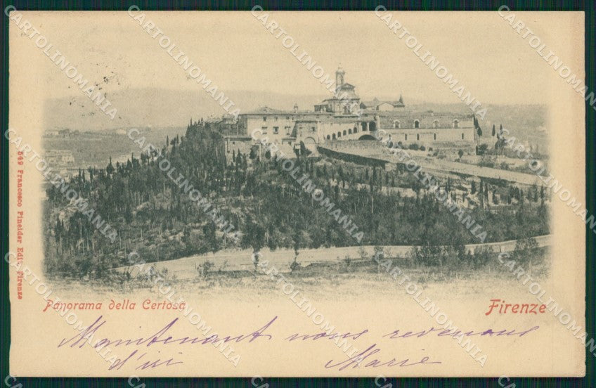 Firenze Certosa cartolina XB4136 – fronte