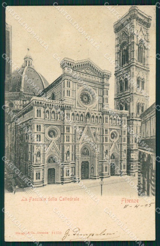 Firenze Città PIEGHINA cartolina XB4141 – fronte