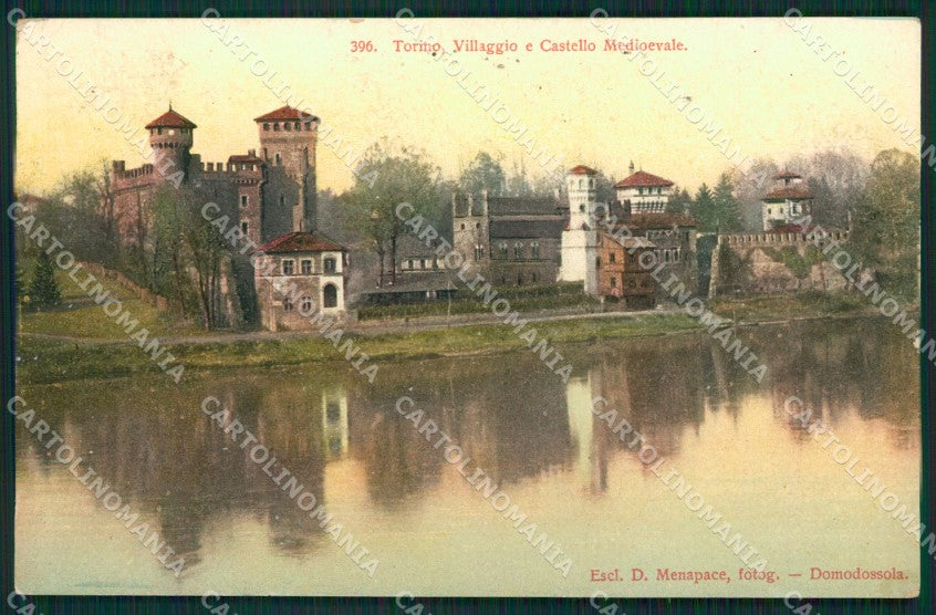 Torino Città Villaggio e Castello Medioevale cartolina XB4144 – fronte