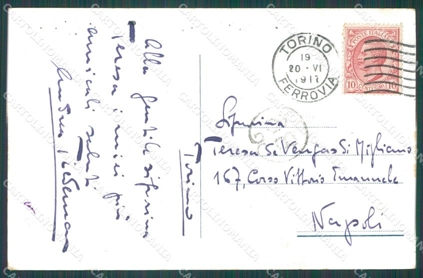 Torino Città Villaggio e Castello Medioevale cartolina XB4144 – retro