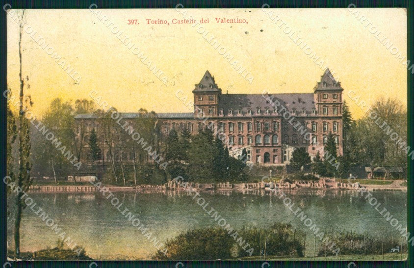 Torino Città Castello Valentino cartolina XB4145 – fronte