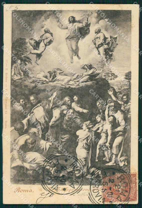 Roma Città Raffaello Sanzio La Trasfigurazione cartolina XB4177 – fronte