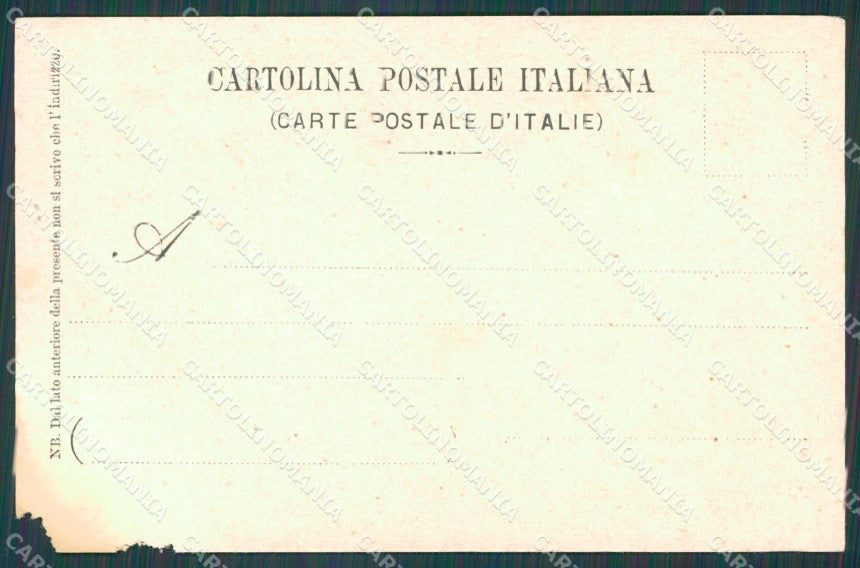 Roma Città Pinelli Virgiliane Enea ABRASA ANGOLINO STRAPPATO cartolina XB4219 – retro