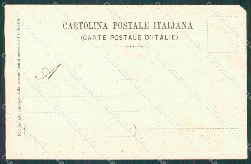 Roma Città Pinelli Virgiliane Ninfe ABRASA cartolina XB4254 – retro