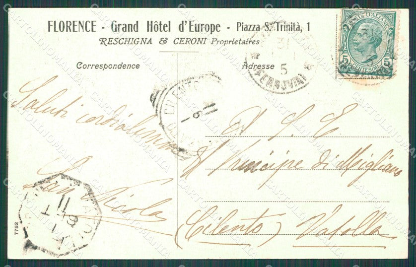Firenze Città Pubblicitaria cartolina XB4266 – retro