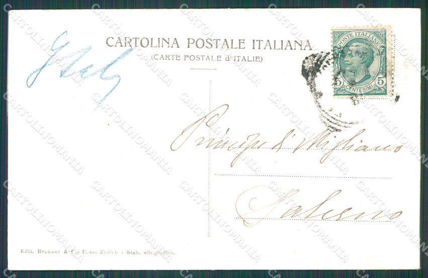 Salerno Amalfi Convento Cappuccini cartolina XB4267 – retro