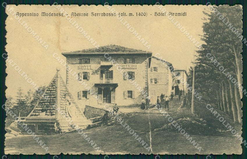 Pistoia Abetone Serrabassa PIEGATA cartolina XB4275 – fronte