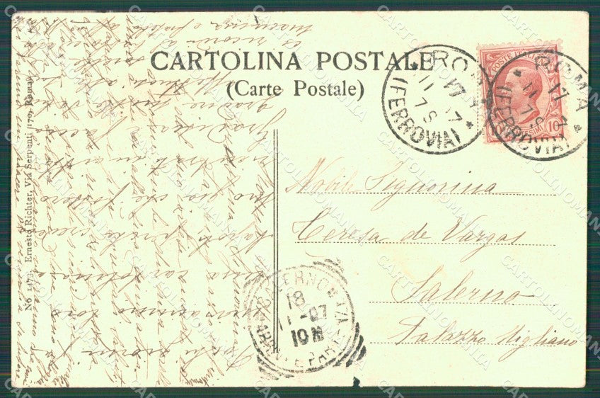 Roma Città Cappella Sistina Michelangelo STRAPPINO cartolina XB4292 – retro
